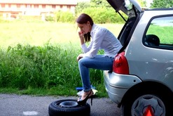 Flat tire change service in Norcross Ga